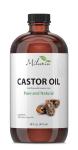 Milania Organic Castor Oil - 16oz Glass Bottle