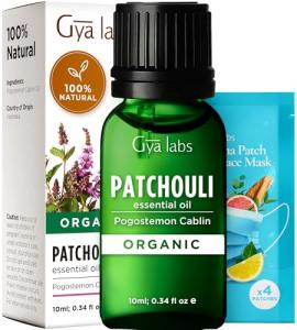 Organic Patchouli Essential Oil - 100% Pure 0.34 Fl Oz