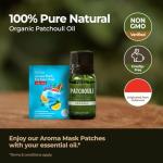Organic Patchouli Essential Oil - 100% Pure 0.34 Fl Oz