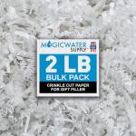 White Crinkle Cut Paper Shred Filler for Gifts