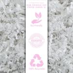 White Crinkle Cut Paper Shred Filler for Gifts