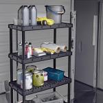 Sturdy 4-Shelf Ventilated Storage Organizer Unit