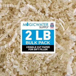 Light Ivory Crinkle Cut Paper Shred Filler