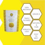 Beesworks 100% Pure Yellow Beeswax Pellets - 1 lb