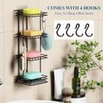 4-Tier Soap Holder with Diatomite Mat