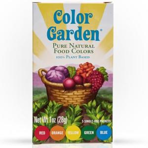 Vibrant Natural Food Coloring, 5 Pack