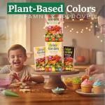 Vibrant Natural Food Coloring, 5 Pack