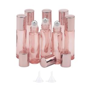 Rose Gold Roller Bottle Set for Oils and Perfumes