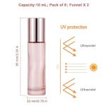 Rose Gold Roller Bottle Set for Oils and Perfumes