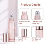 Rose Gold Roller Bottle Set for Oils and Perfumes