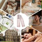 Rose Gold Roller Bottle Set for Oils and Perfumes