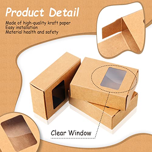 Handmade Soap Packaging Boxes Kraft with Window