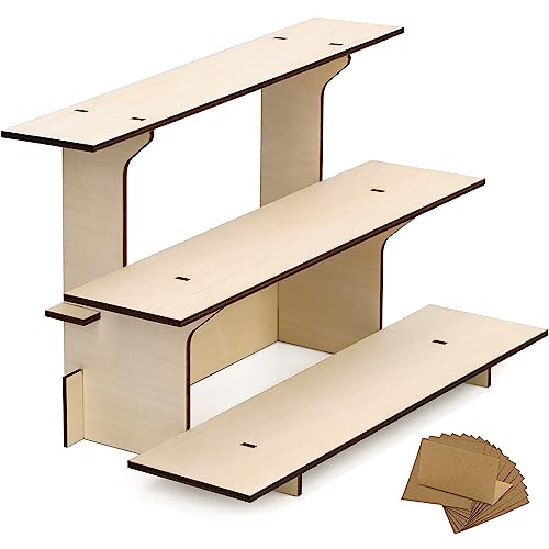 Farmers Market Wooden Display Stand, Retail Shelf Tower