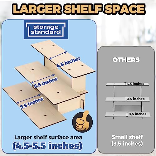Farmers Market Wooden Display Stand, Retail Shelf Tower