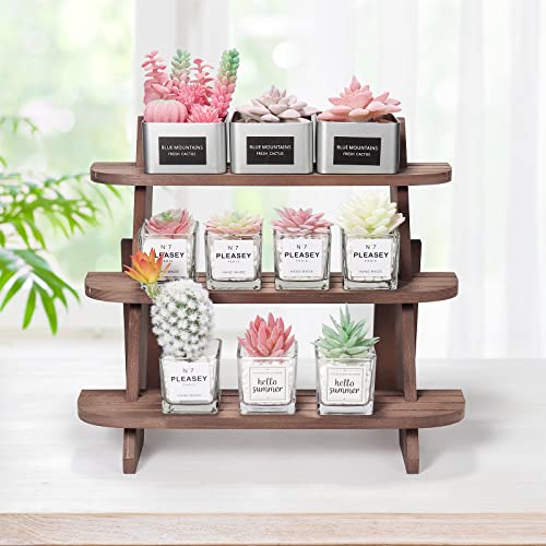 3 Tier Wooden Earring & Ring Holder Display Stand