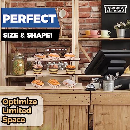 Farmers Market Wooden Display Stand, Retail Shelf Tower