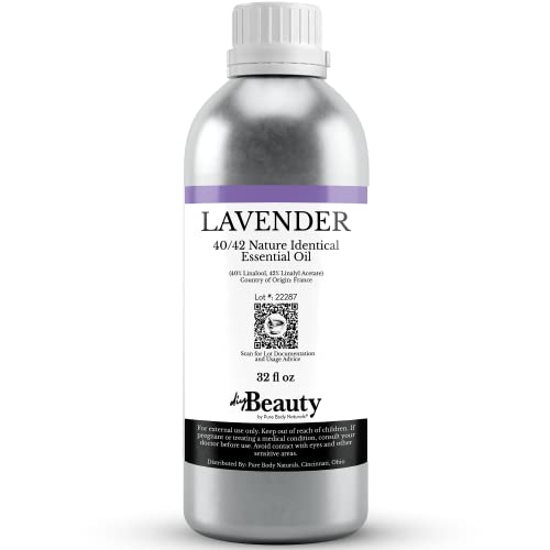 Large 32 oz Bottle of Pure Lavender Essential Oil