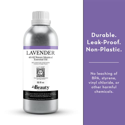 Large 32 oz Bottle of Pure Lavender Essential Oil