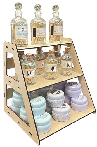 Portable 3-Tier Display Stand for Handmade Soaps