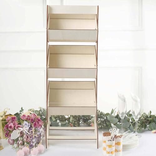 Handmade 3-Tier Wooden Basket Soap Display Rack