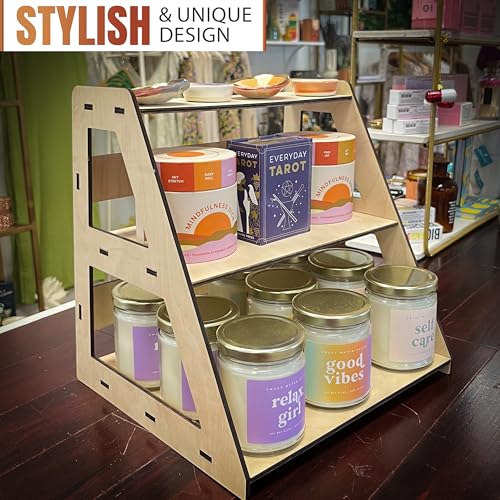 Portable 3-Tier Display Stand for Handmade Soaps
