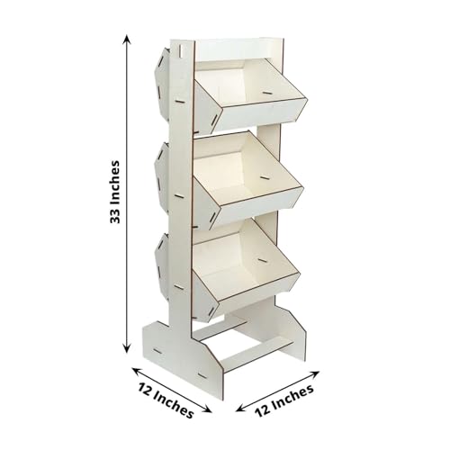 Handmade 3-Tier Wooden Basket Soap Display Rack