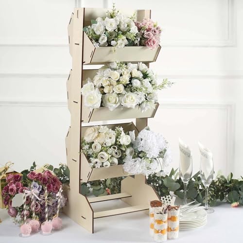 Handmade 3-Tier Wooden Basket Soap Display Rack