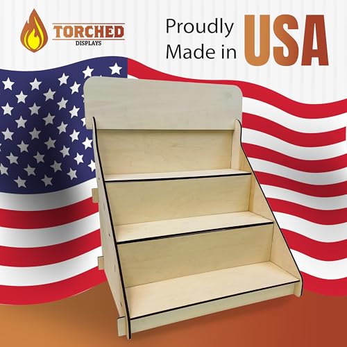 Wooden Portable 3 Step Riser Soap Display Stand