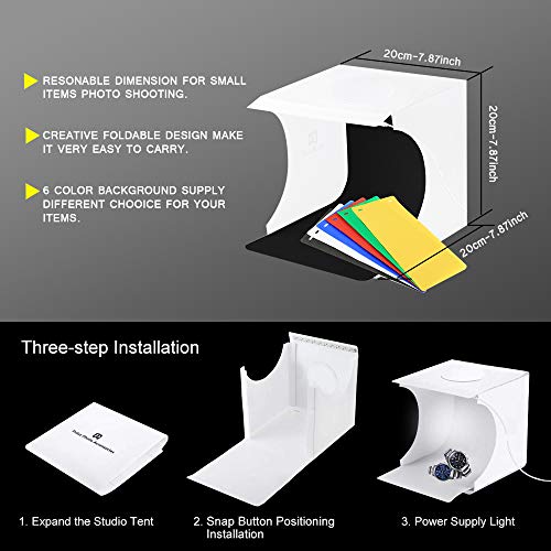 Portable Mini Light Box Kit for Jewelry Photography