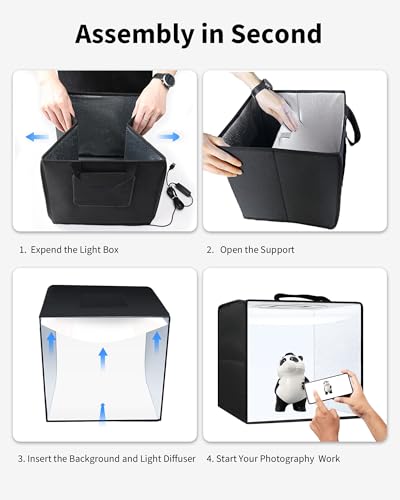 Portable mini light box for photography, handmade soaps