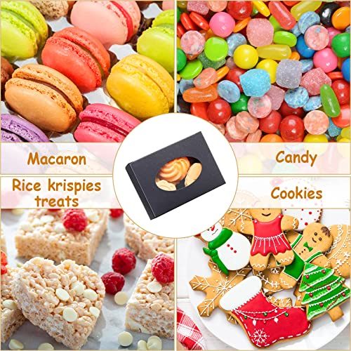 60 Pack Kraft Soap Packaging Boxes with Window, Oval