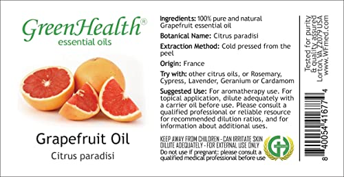 16 oz Aluminum Bottle Grapefruit Essential Oil - Pure