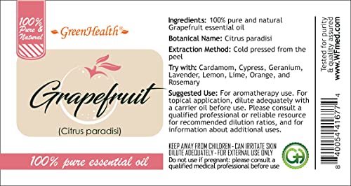 16 oz Aluminum Bottle Grapefruit Essential Oil - Pure