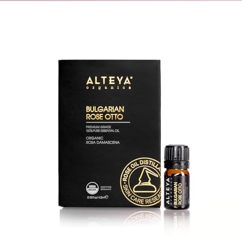 Alteya Organics Pure Certified Organic Bulgarian Rose Otto Essential Oil