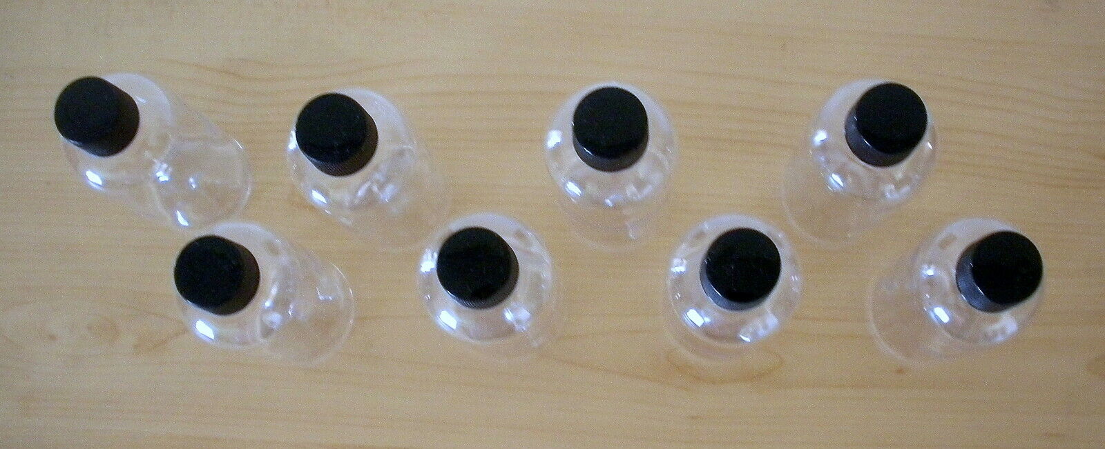 Set of 8 Travel Size PET Lotion/Shampoo Bottles