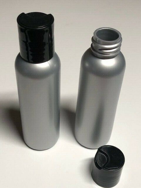 500 Silver PET Plastic Bottles with Disk Cap