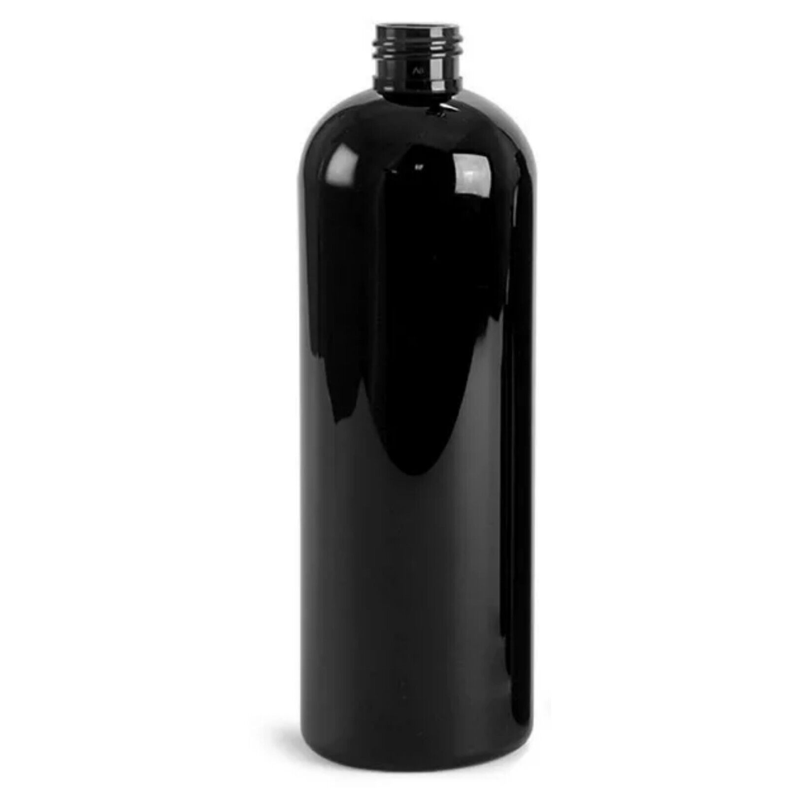 16 oz Midnight-Black Cosmo Shampoo Bottle with Cap