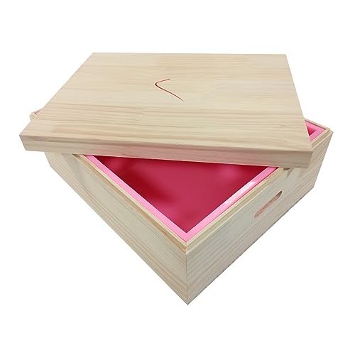 Silicone Soap Mold Set with Wood Case Large Size