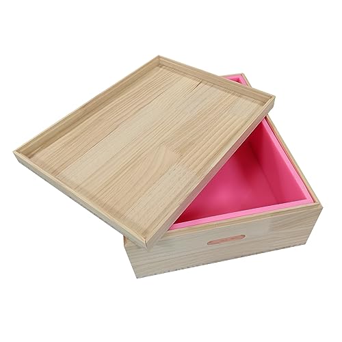 Silicone Soap Mold Set with Wood Case Large Size