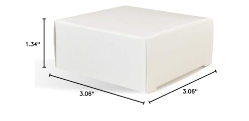 Homemade Soap Packaging: 50 White Square Soap Boxes
