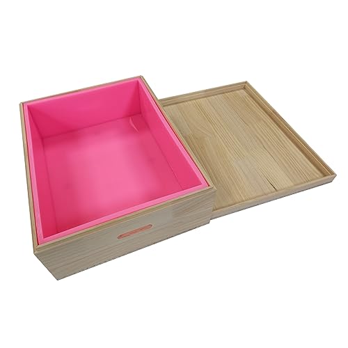 Silicone Soap Mold Set with Wood Case Large Size