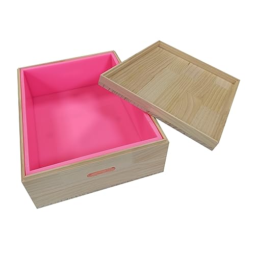 Silicone Soap Mold Set with Wood Case Large Size