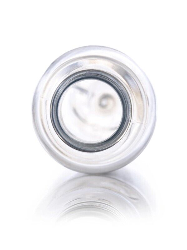 4,000 Clear PET Cosmo Round Bottles with White Spray Top