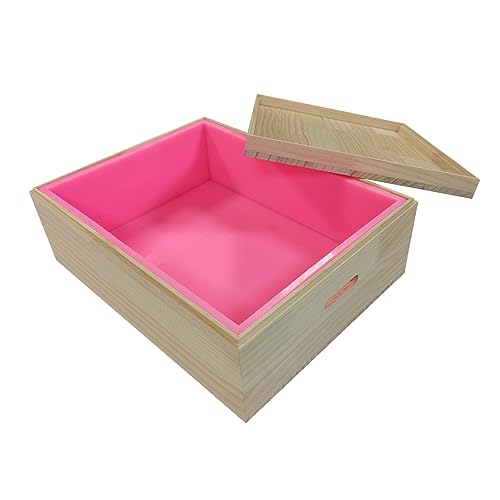Silicone Soap Mold Set with Wood Case Large Size