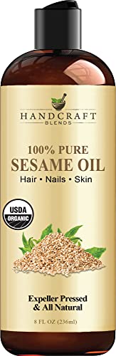 Organic Sesame Oil - 100% Pure Carrier Oil