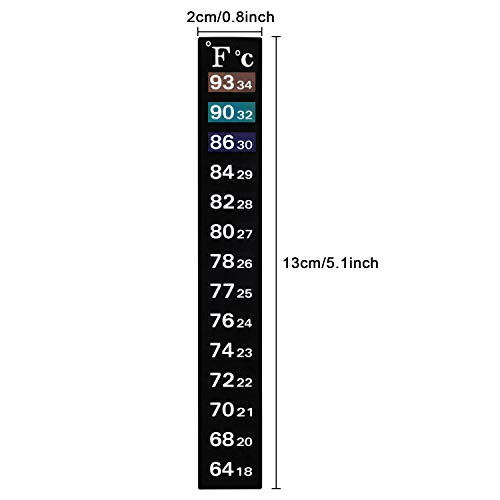 Digital Temperature Sticker Strips for Fish Tank Aquarium