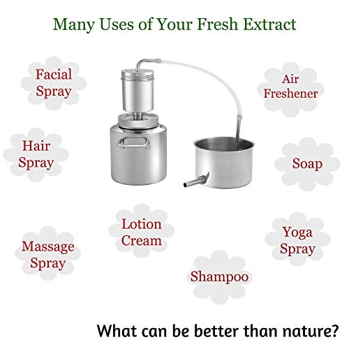 KD5 Stainless Steel Hydrosol Maker, Essential Oil Distiller