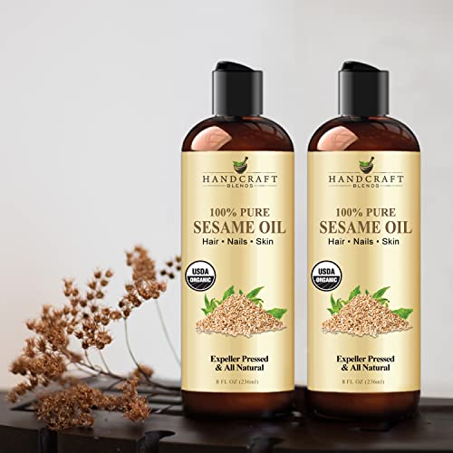 Organic Sesame Oil 8 oz - Pure, Natural, Therapeutic Grade