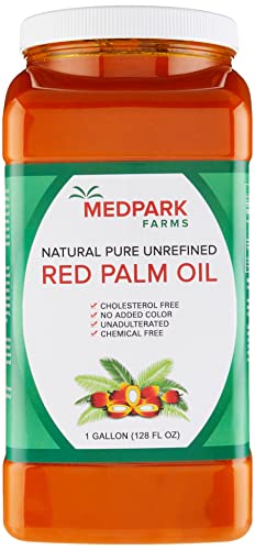 100% Pure Africa Red Palm Oil (1 Gallon) Handmade