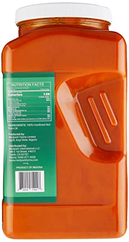 100% Pure Africa Red Palm Oil (1 Gallon) Handmade